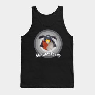 Vintage TV Series The Sheep Cartoon Shaun Tank Top